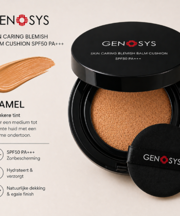 GENOSYS Skin Caring Blemish Balm Cushion SPF50 – Camel